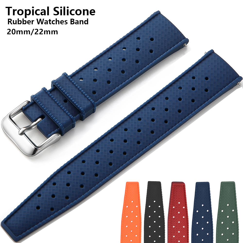 Rubber Strap Diver - 20mm 22mm Tropic Rubber Band for
