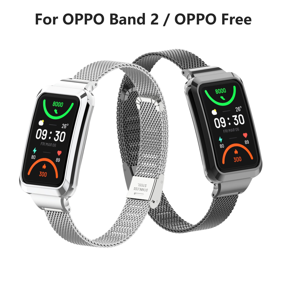 Suitable for Oppo Band 2 Stain - Mesh Strap Metal 评论和价格