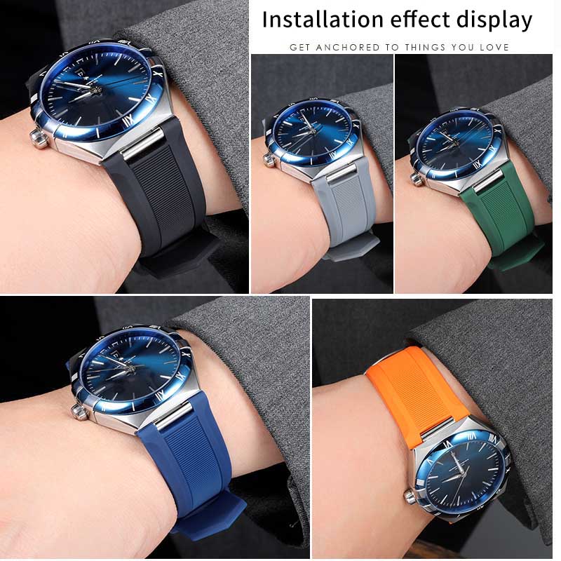 Notched silicone rubber watch  - Rubber Strap Diver 评论和价格