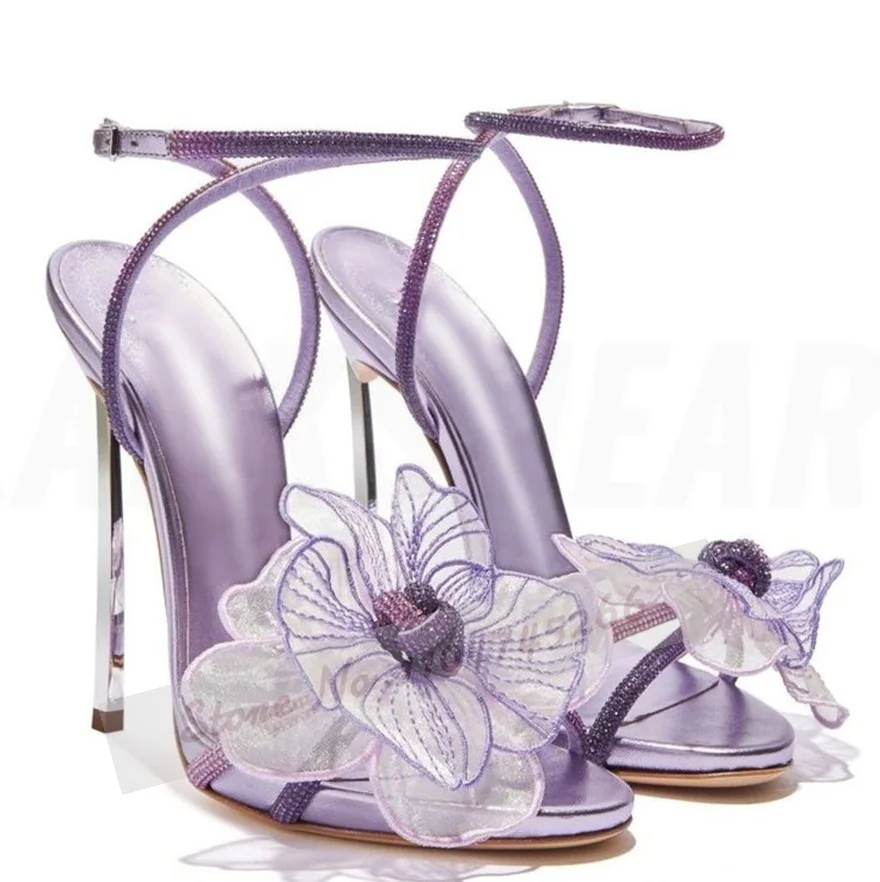 Silver Metal Blade Heel Fairy  - Mesh Strap Metal 评论和价格