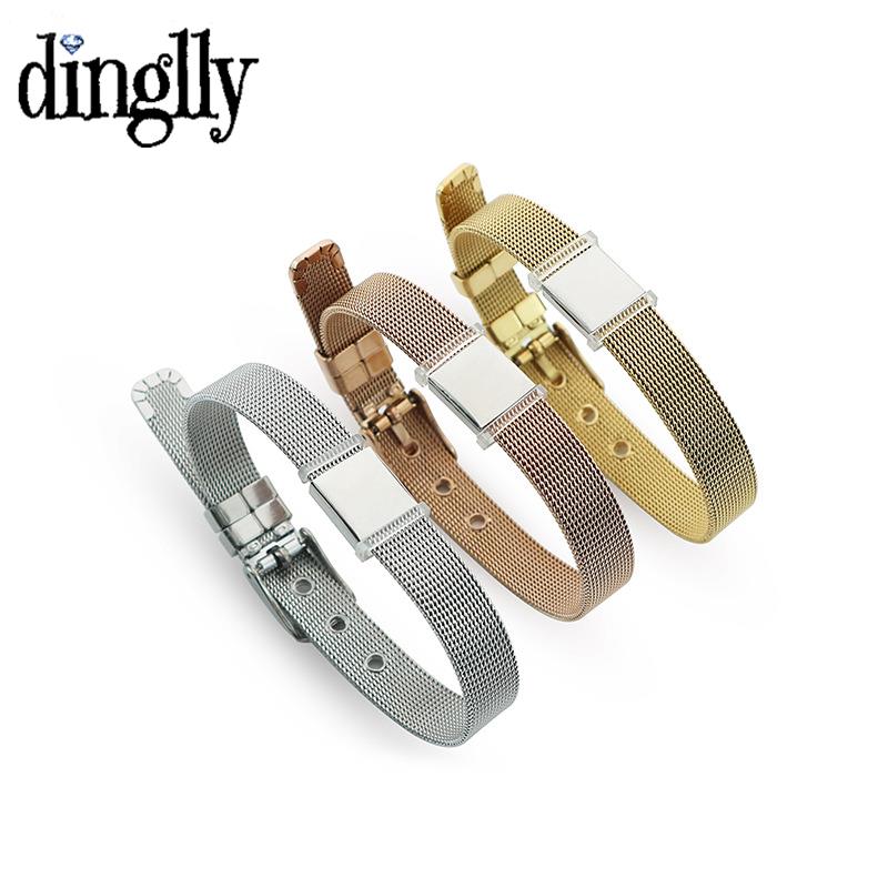 DINGLLY 10mm High Quality Stai - Mesh Strap Metal 评论和价格