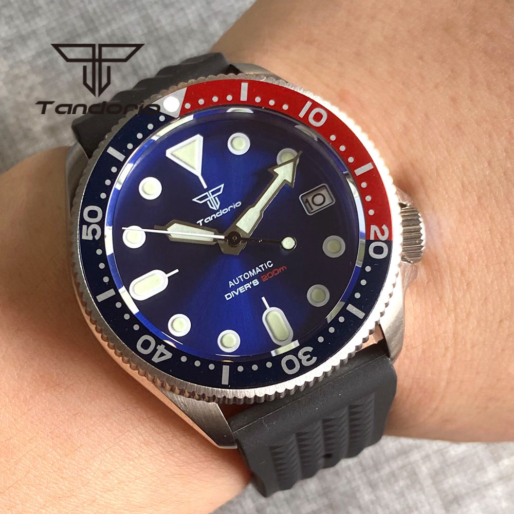 Tandorio NH35A 37mm Automatic  - Rubber Strap Diver 评论和价格